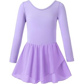 MERIABNY Girls Tank Leotards for Dance Solid Colors Ballet Tutu Dress for 3-9 Years