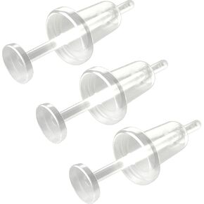 20g Stud Earrings Cartilage Piercing Flexible Bioflex Clear Ear Lobe Push-Fit Retainers Invisible Jewelry in Saudi Arabia