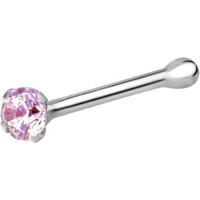 Forbidden Body Jewelry Nose Rings Sterling Silver Micro Nose Studs CZ Simulated Diamond Bone Stud for Women Men 1.5 mm Crystal 22G in Saudi Arabia