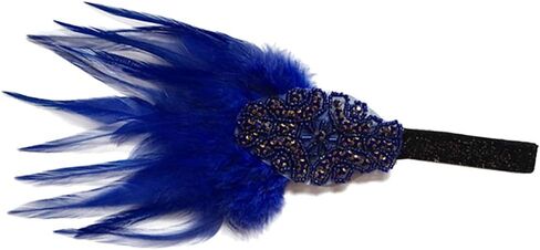 Song Qing 1920s Rhinestone Flapper Feather Headpiece Roaring 20s Great Gatsby Fascinators Accessories for Women in Kuwait