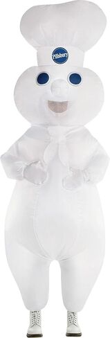 Pillsbury Doughboy Inflatable Adult Costume - Standard Size - White - 1 Set in Saudi Arabia