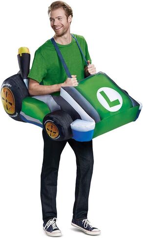 Disguise Luigi Kart Inflatable Adult Costume in Saudi Arabia