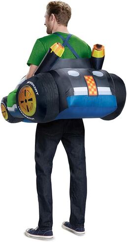 Disguise Luigi Kart Inflatable Adult Costume in Saudi Arabia