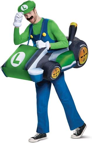 Disguise Luigi Kart Inflatable Adult Costume in Saudi Arabia