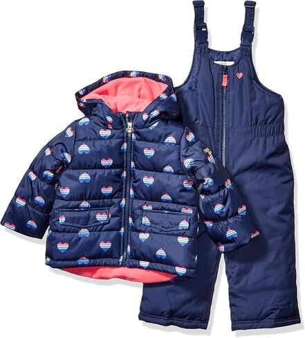 مجموعة ملابس سترة تزلج للفتيات من Osh Kosh وبدلة Snowbib Snowsuit in Kuwait