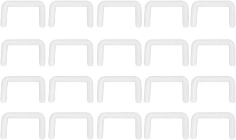 PiercingJ 20pcs 14G 16G Clear Bioflex Septum Rings Retainers Flexible Acrylic Nose Ring Retainer U-Shaped Piercing Hider Body Jewelry in Saudi Arabia