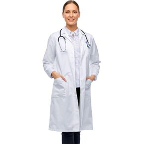 Magnus Care Professional Lab Coat for Women & Men, White Unisex Labcoat, Cotton Poly Medical Doctor Nurse Med Laboratory Coat