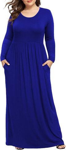 LONGYUAN Women's Plus Size Maxi Dresses for Curvy Women Casual Long Dress XL-6XL in Saudi Arabia