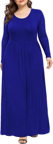 LONGYUAN Women's Plus Size Maxi Dresses for Curvy Women Casual Long Dress XL-6XL in Saudi Arabia