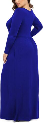 LONGYUAN Women's Plus Size Maxi Dresses for Curvy Women Casual Long Dress XL-6XL in Saudi Arabia