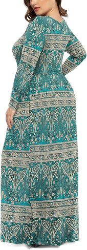 LONGYUAN Women's Plus Size Maxi Dresses for Curvy Women Casual Long Dress XL-6XL in Kuwait