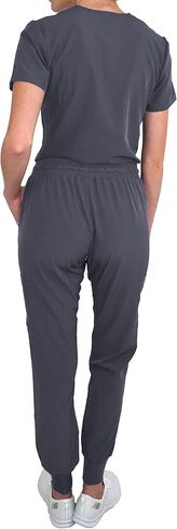Green Town Women's Tuck-In Top/Jogger Scrub Set Medical Nursing GT 4FLEX Top and Pant in Saudi Arabia