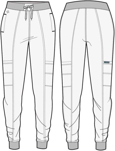 Med Couture Scrub Jogger Pants for Women, Seamed Bottoms with 4 Spacious Pockets MC8721 in Saudi Arabia