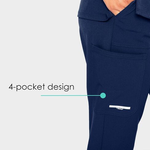 BARCO Skechers Vitality Charge Scrub Pant for Women - Mid-Rise Medical Pant, 4-Way Stretch Women's Scrub Pant in Saudi Arabia