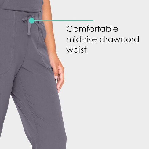 BARCO Skechers Vitality Charge Scrub Pant for Women - Mid-Rise Medical Pant, 4-Way Stretch Women's Scrub Pant in Saudi Arabia
