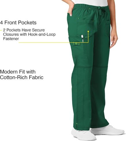 WonderWink Women's Wonderflex Faith Scrub Pant in Kuwait