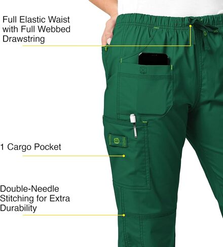WonderWink Women's Wonderflex Faith Scrub Pant in Kuwait