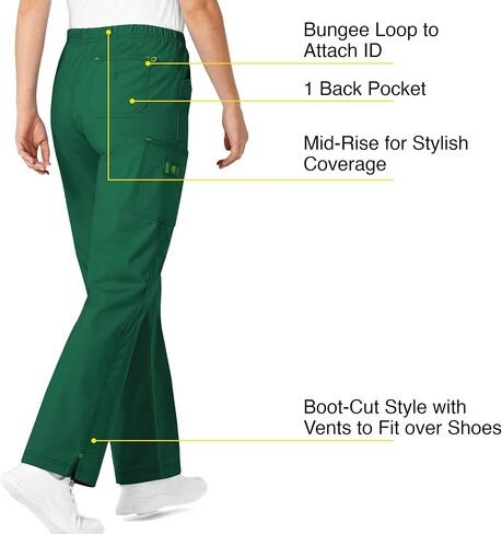 WonderWink Women's Wonderflex Faith Scrub Pant in Kuwait
