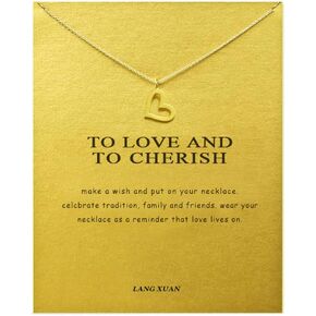 LANG XUAN Friendship Anchor Compass Necklace Good Luck Elephant Pendant Chain Necklace with Message Card Gift Card in Saudi Arabia