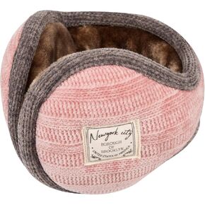 Surblue Unisex Warm Knit Earmuffs Ladies Outdoor Cashmere Winter Pure Color Fur Earwarmer