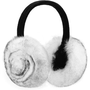 Onmygogo Rabbit Hair Earmuff for Winter, Soft and Warm,Foldable and Easy Carry