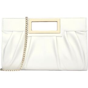 KKXIU Women Clutch Purse Elegant Pleated Evening Bag for Wedding Prom Bridal with Chain Strap in Kuwait