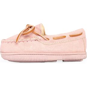 NORTY Toddler Moccasin Slippers - Kids' Slippers - Girls' and Boys' Slippers for Kids - Toddler Slippers Girls and Boys - Kids' Slippers Girls and Boys - Suede in Saudi Arabia