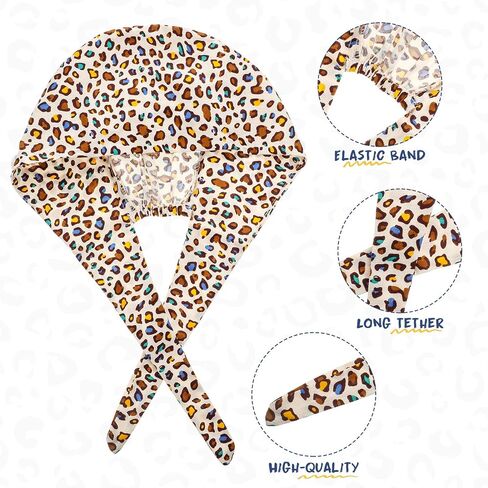 6 Pieces Bouffant Scrub Caps Printed Working Surgical Cap Nurse Hats with Buttons and Sweatband Adjustable Tie Back Hat for Women Men Multi Color in Saudi Arabia