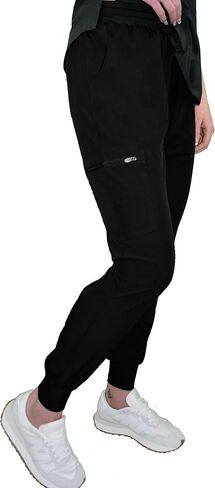 Green Town Scrubs for Women Scrub Set - Slim Fit Jogger Pant and Tuck-In V-Neck Top, 5 Pockets, Easy Care Uniform in Saudi Arabia