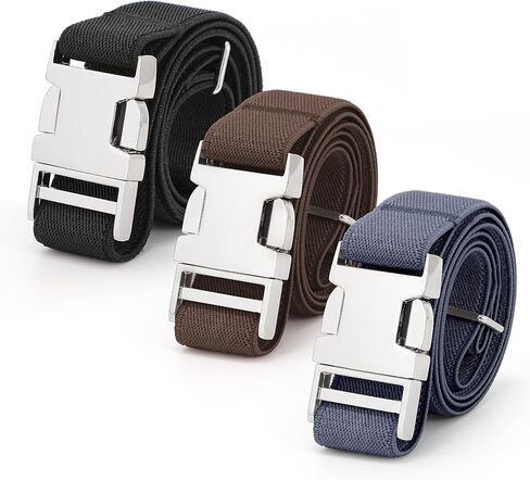 VONMELLI 3 Pack Elastic Stretch Belts Kids Toddler Belt Adjustable Uniform Belt for Boys and Girls in Kuwait