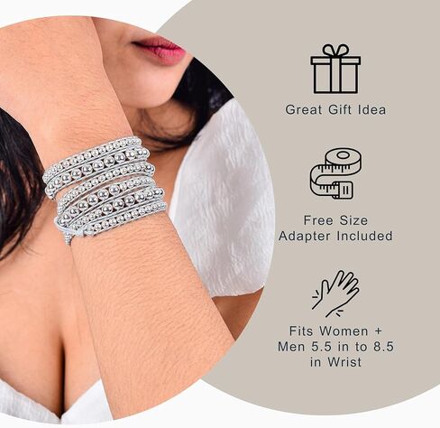 سوار فضي من الزنك + رمادي - سوار معصم سبيريت سيمون بوهو ملفوف in Kuwait