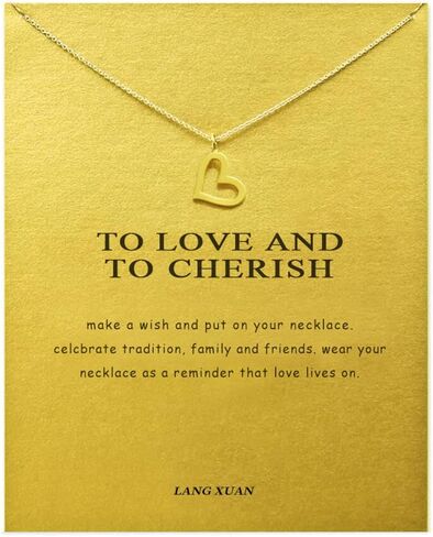 LANG XUAN Friendship Anchor Compass Necklace Good Luck Elephant Pendant Chain Necklace with Message Card Gift Card in Kuwait
