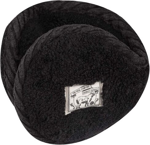 Surblue Unisex Warm Knit Earmuffs Ladies Outdoor Cashmere Winter Pure Color Fur Earwarmer in Kuwait