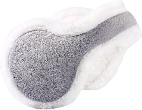 TOPZGLEEY Winter Earmuffs For Women Girls, Faux Soft&Warm Earmuffs Cute Foldable Ear Warmers Ear Covers for Cold Weather in Kuwait