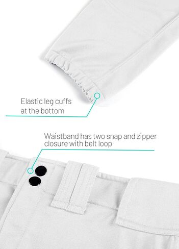 Willit Women's Softball Pants Belted Low Rise Fastpitch Pants UPF 50+ in Kuwait