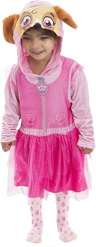 فستان نيكلوديون باو باترول سكاي ايفرست للفتيات التنكري من التول والجوارب الطويلة للأطفال الصغار in Kuwait