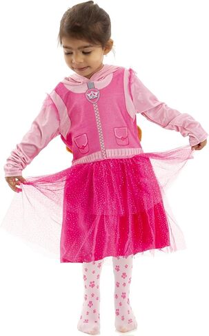 فستان نيكلوديون باو باترول سكاي ايفرست للفتيات التنكري من التول والجوارب الطويلة للأطفال الصغار in Kuwait