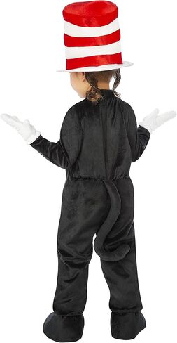 روح الهالوين دكتور سوس زي القطة الصغيرة في القبعة | مرخص رسميًا | زي المجموعة | الزي القصصي الكلاسيكي in Kuwait