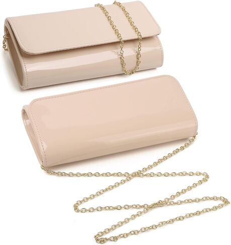 Patent Leather Envelope Clutch Womens Evening Handbag Stylish Shoulder Bag Purse for Christmas Wedding Party Prom in Saudi Arabia