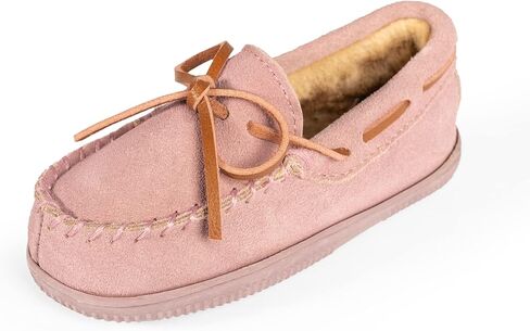 NORTY Toddler Moccasin Slippers - Kids' Slippers - Girls' and Boys' Slippers for Kids - Toddler Slippers Girls and Boys - Kids' Slippers Girls and Boys - Suede in Kuwait