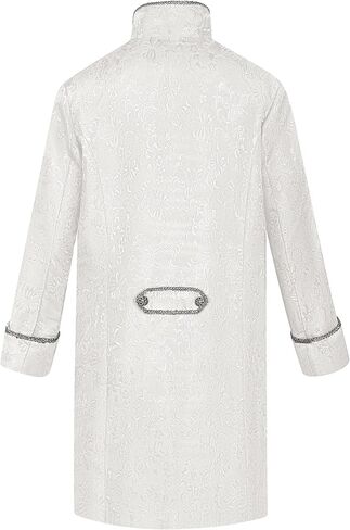 Mens Steampunk Vintage Tailcoat Goth Jacket Formal Retro Renaissance Victorian Frock Coat Uniform Medieval Halloween Costume in Kuwait