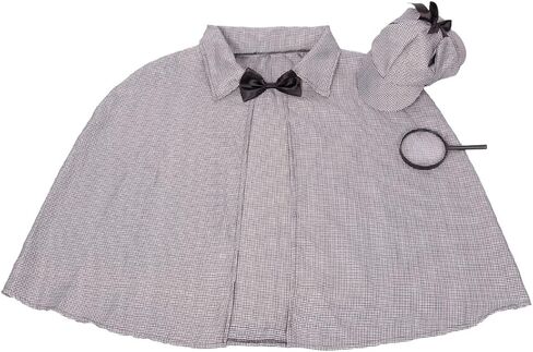 Tigerdoe – Detective Costume Adults – 3 Pc Set – Detective Hat with Cape and Magnifying Glass – Spy Costume Accessories set in Saudi Arabia