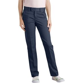 Dickies Girls' Stretch Slim Straight Pant