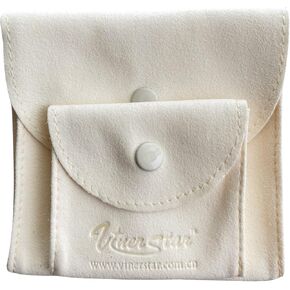 Pack of 2 PCS Suede Leather Jewelry Pouch with Snap Button (Black) in Kuwait