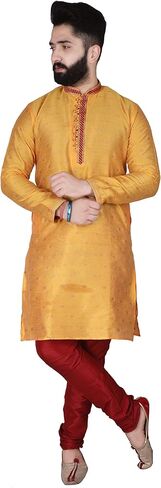 Pro-Ethic Style Developer Men's Silk Printed Kurta Set in Kuwait