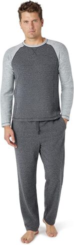 طقم بيجامة رجالي من Eddie Bauer - طقم ملابس نوم مريح بأكمام طويلة وقميص راجلان للرجال in Kuwait