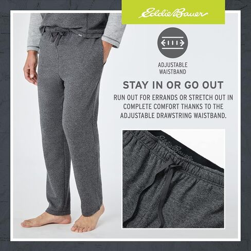 طقم بيجامة رجالي من Eddie Bauer - طقم ملابس نوم مريح بأكمام طويلة وقميص راجلان للرجال in Kuwait