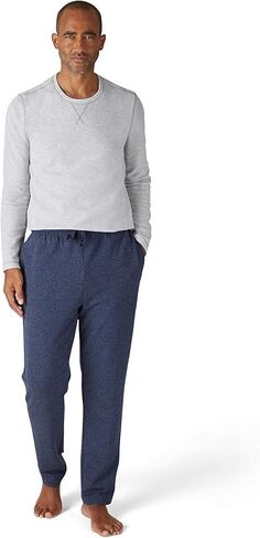 طقم بيجامة رجالي من Eddie Bauer - طقم ملابس نوم مريح بأكمام طويلة وقميص راجلان للرجال in Kuwait