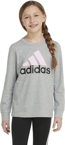 adidas Girls' Long Sleeve Regular Fit Tee in Saudi Arabia