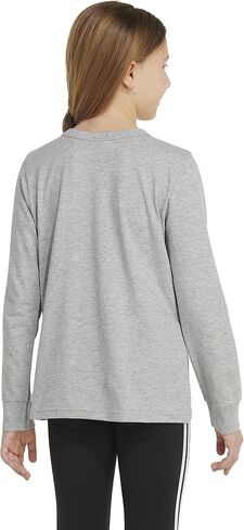 adidas Girls' Long Sleeve Regular Fit Tee in Saudi Arabia